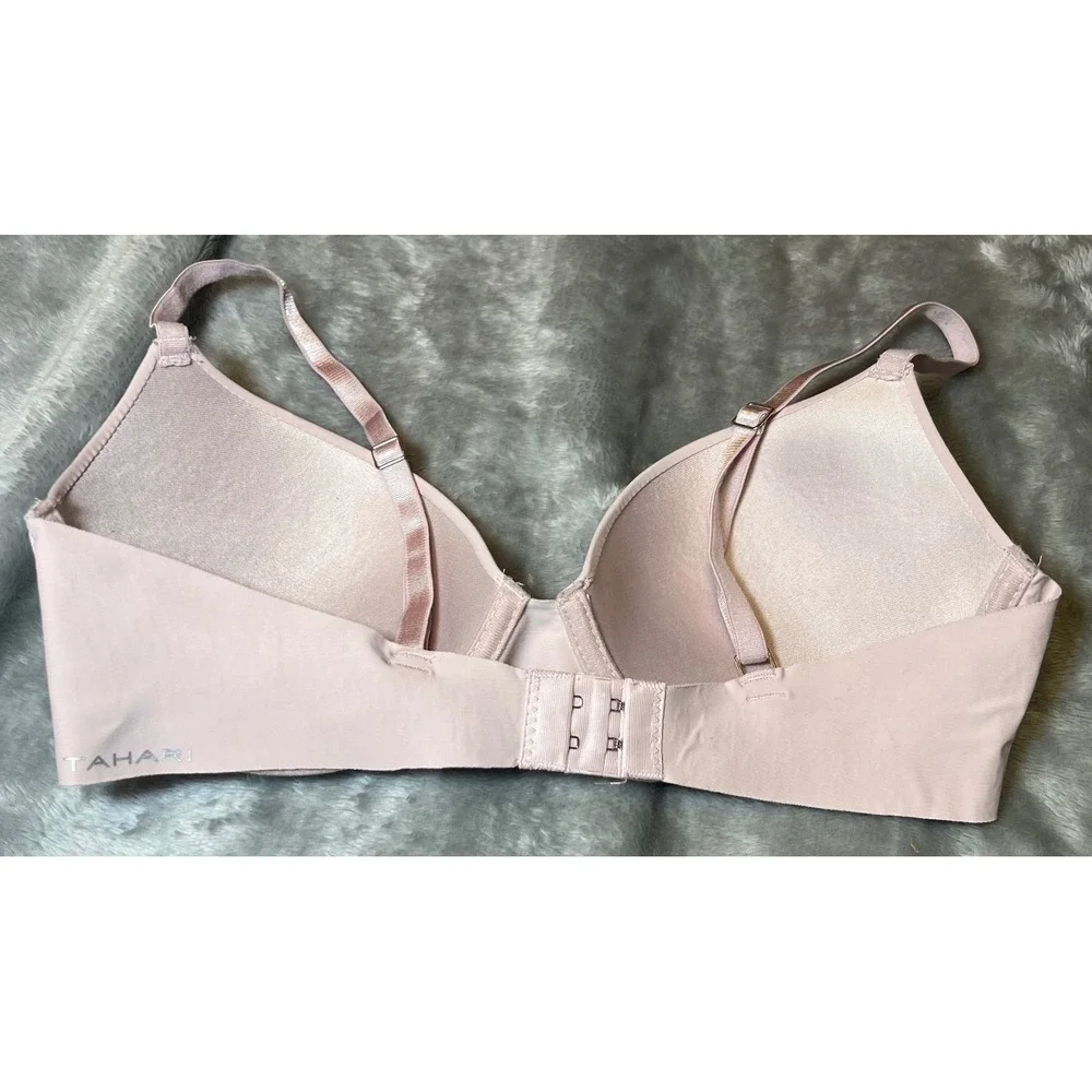 Tahari Womens Size 36C Beige Demi Cup Bra Adjustable‎ Straps Comfort Everyday